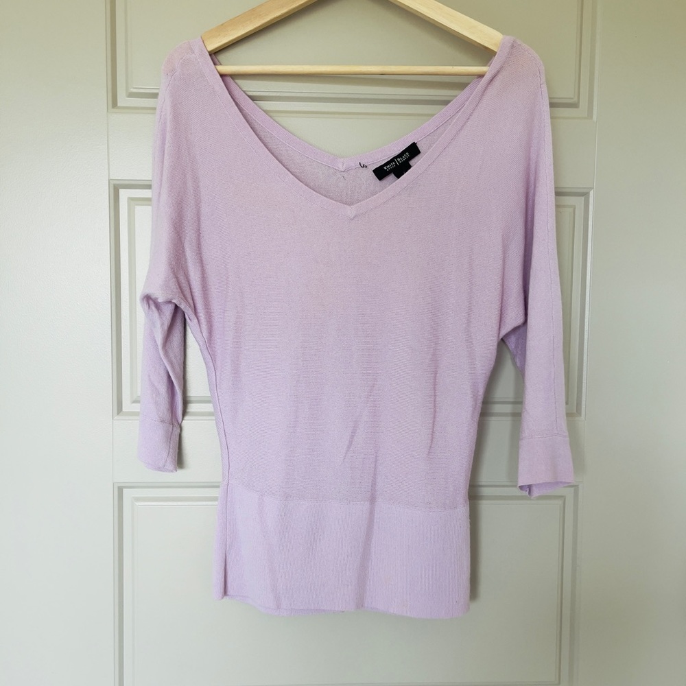 Lavender 3/4 Sleeve Sweater